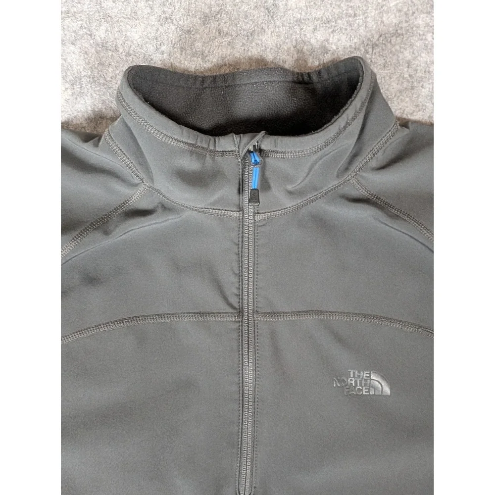 The North Face Mens Apex Bionic 1/4 Zip Pullover Charcoal Gray Softshell XXL